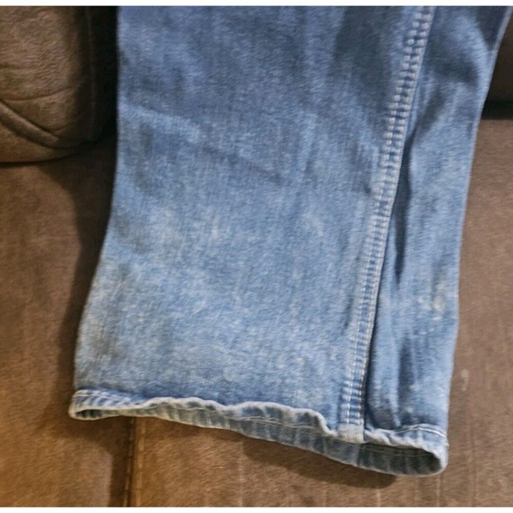 Ariya Jeans Womens 13/14 Bali Low Rise Bootcut Distressed Flex Denim Blue - Picture 6 of 11